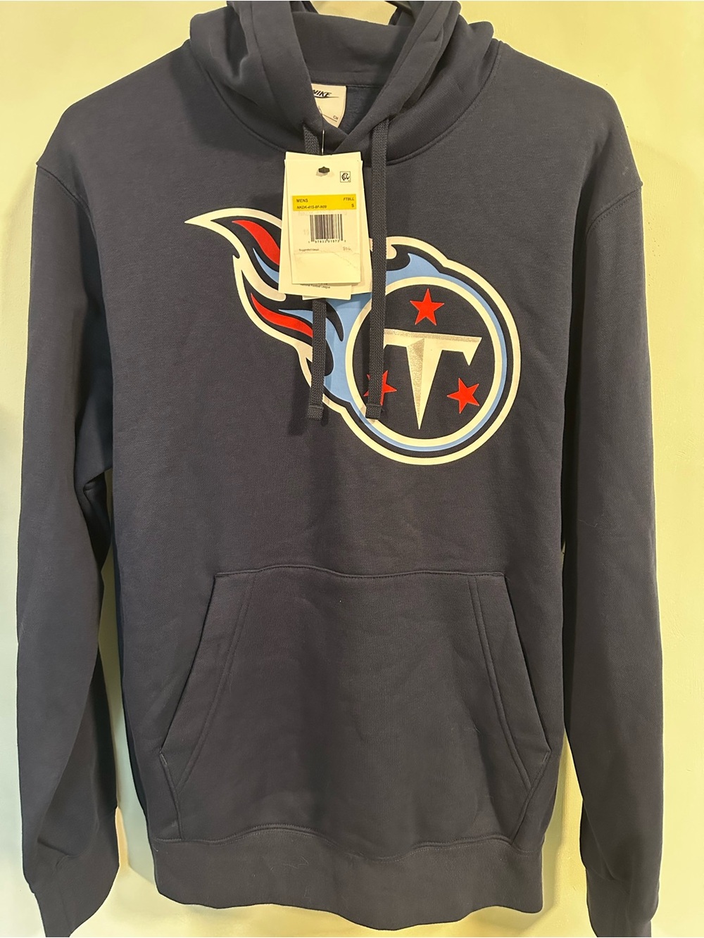 Men's Navy Blue Pullover Hoodie Tennessee Titans